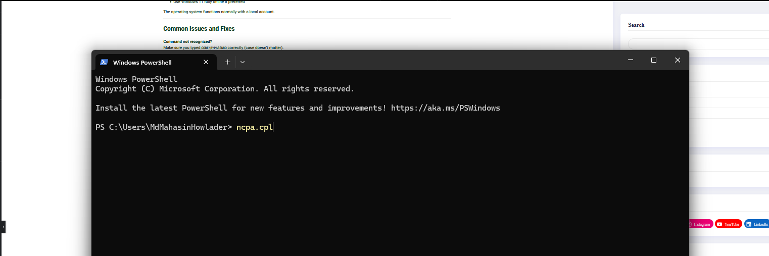 bypass network setup windows 11